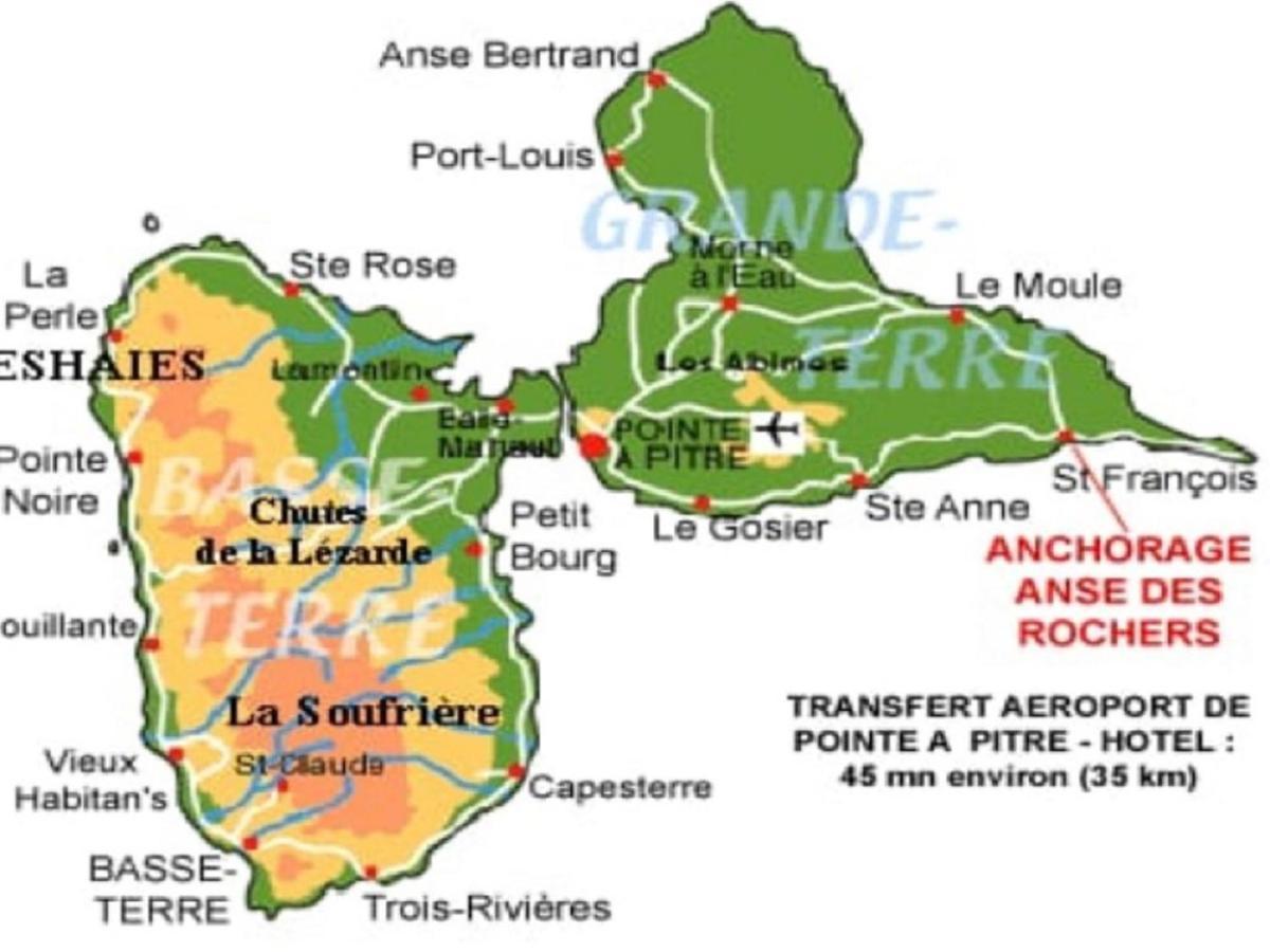 Villa Creole Domaine Prive De L'Anse Des Rochers سانت فرانسوا المظهر الخارجي الصورة